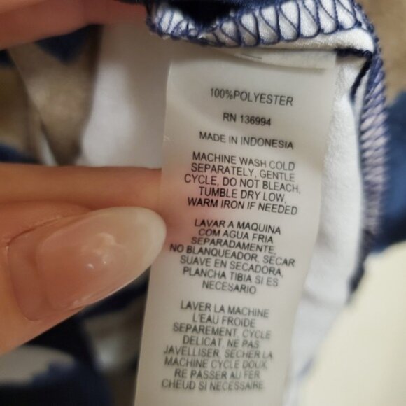 High Neck Tank Modern Art Brushstroke Tunic Top XL - Picture 9 of 11